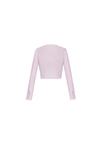 The Winifred Jacket in Pink & White