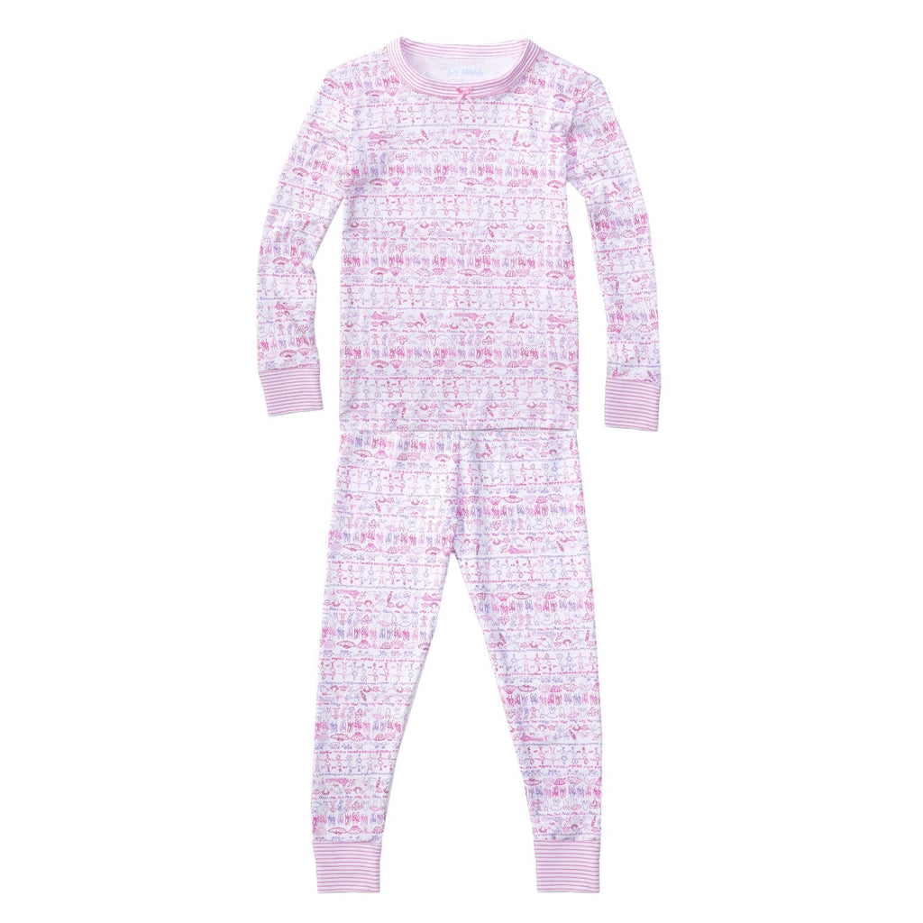 Joy Street Kids Girls Ballet Two Piece Pajama