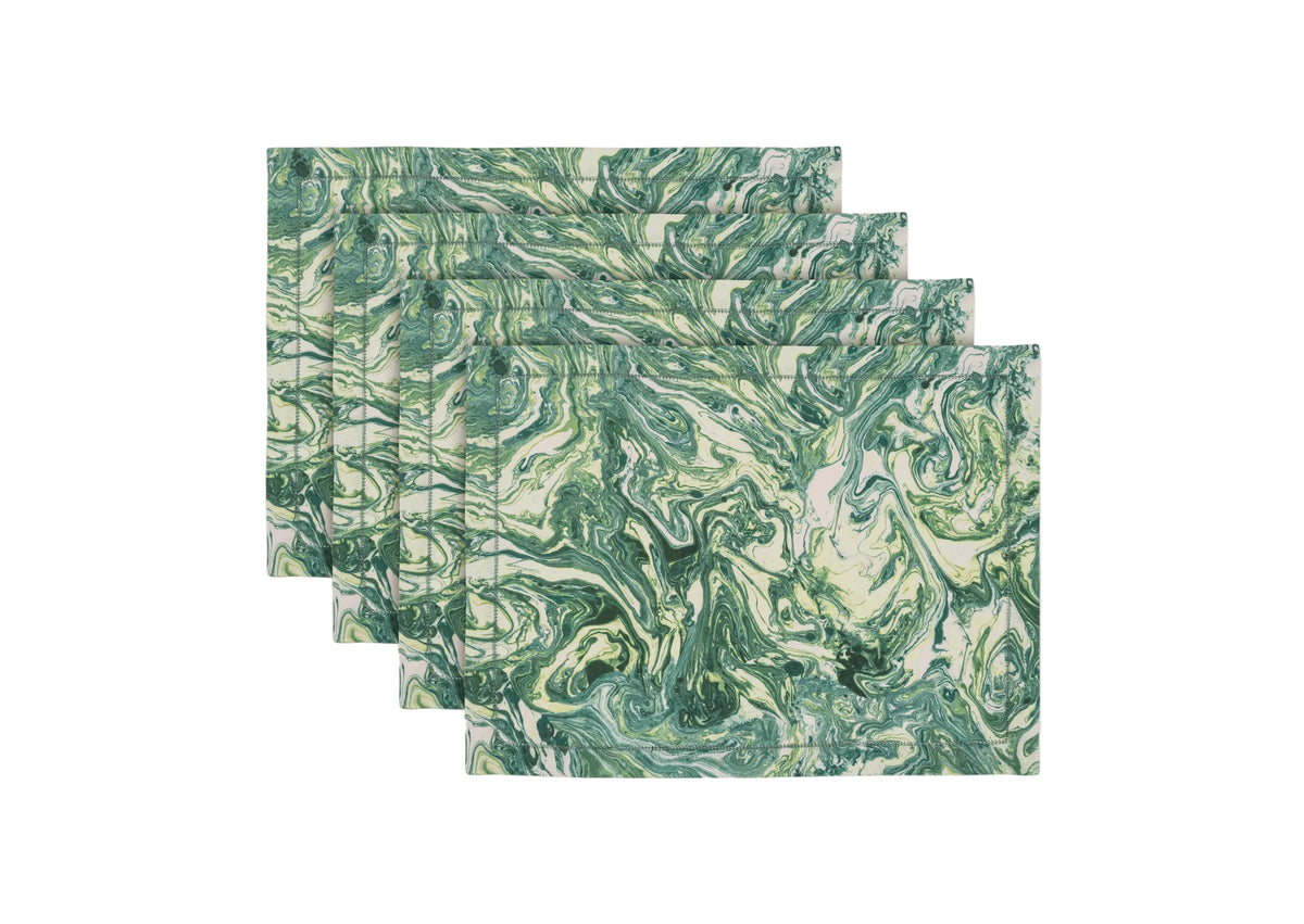 Balthazar Placemat - Set of 4 in Emerald