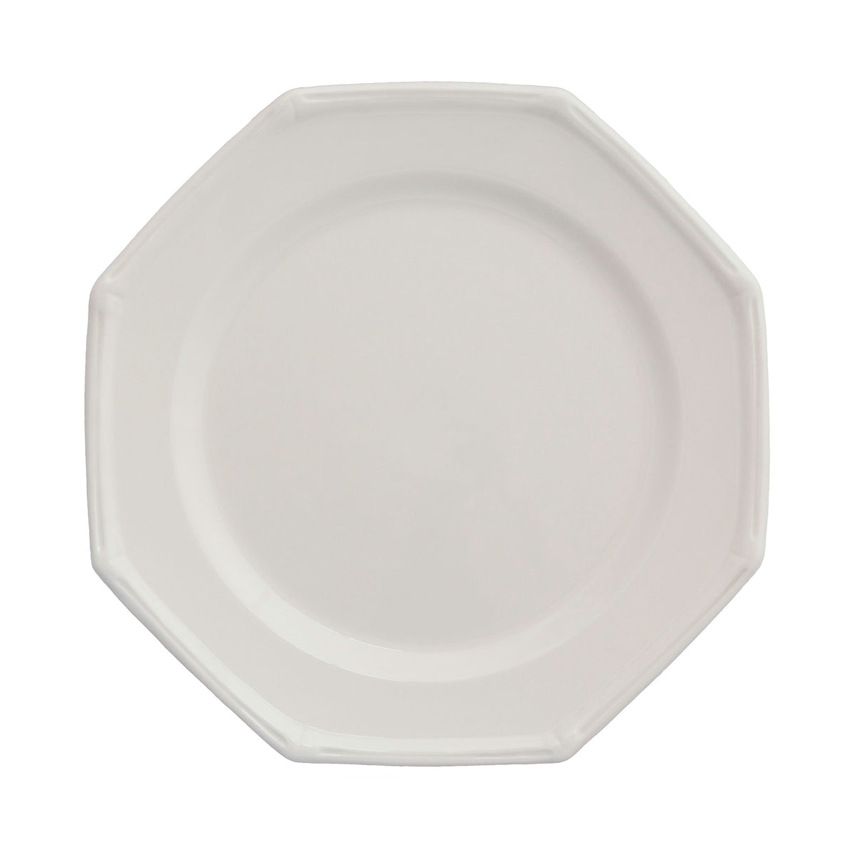 Bamboo Dinner Plates in White, Set of 6