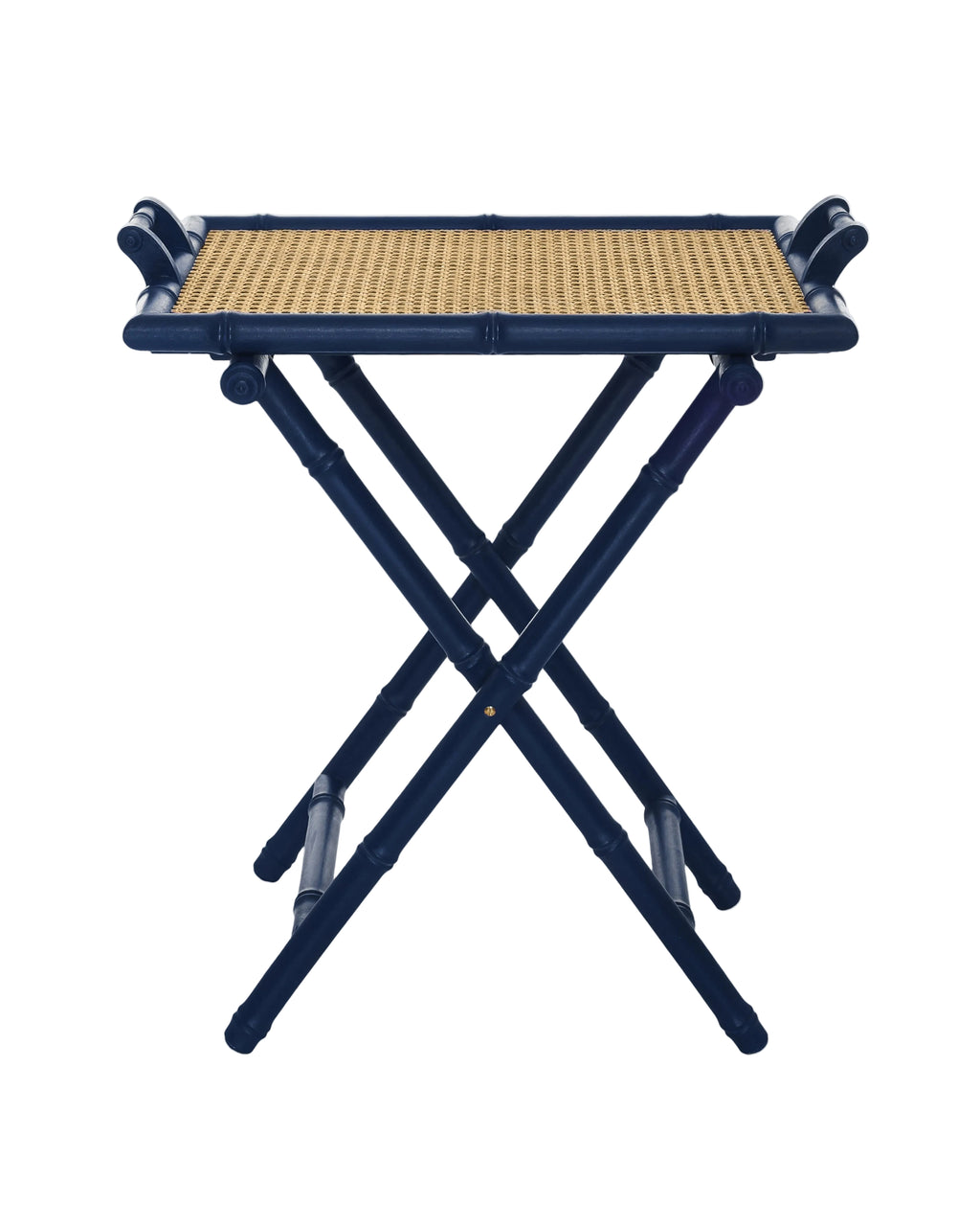 Folding Tray Table in Blue