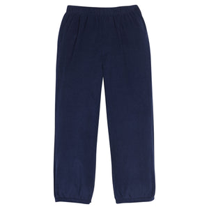 Little English classic kids clothes, banded navy corduroy pant for toddler boys with elastic waistband