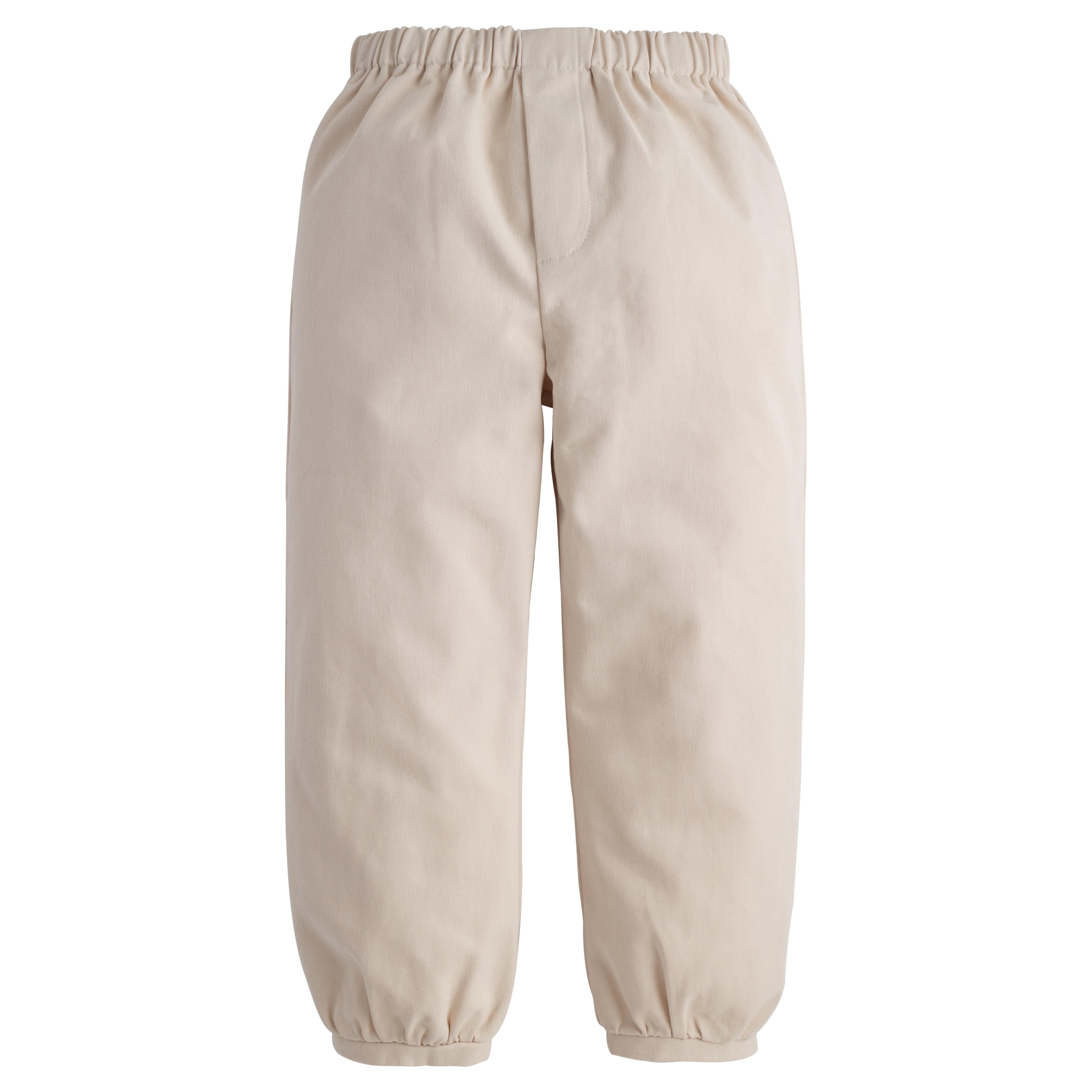 Little English classic children's clothing banded khaki twill pant for toddler boys with elastic waistband