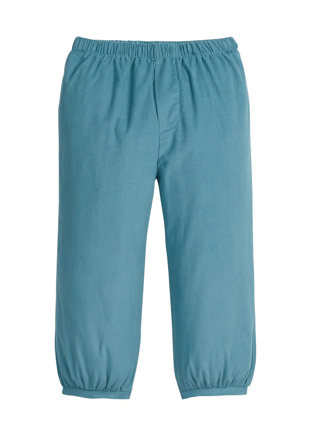 Little English classic children's clothing, traditional elastic waist pant with banded leg for toddler boys, alpine blue corduroy pant for fall