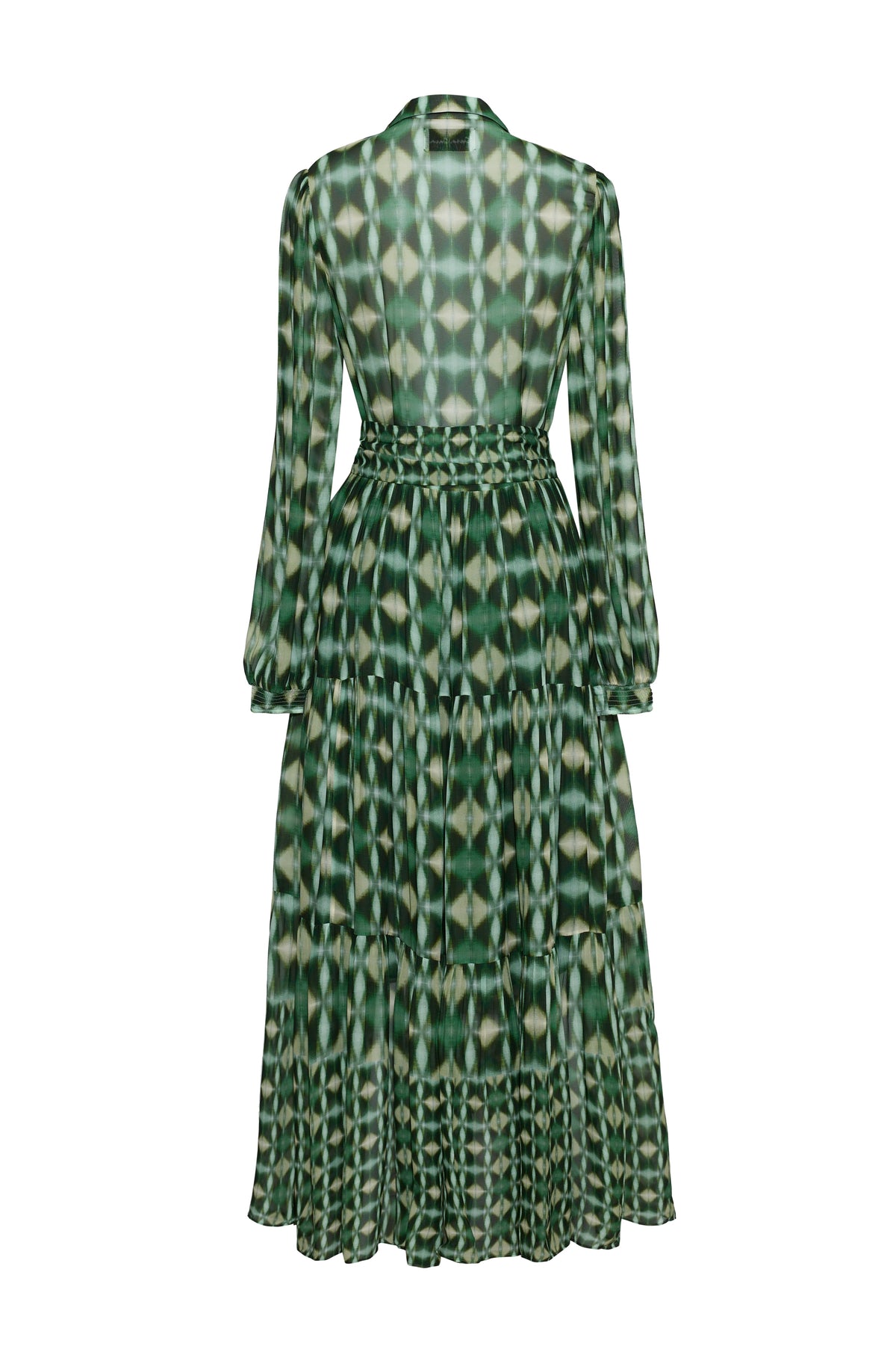 Barbara Dress in Ashford Geo Moss