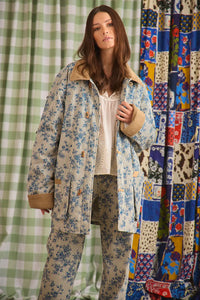 Barn Jacket in Cornflower Toile