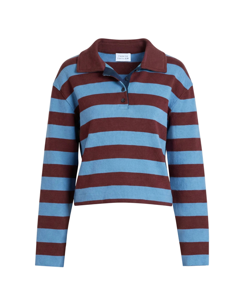 Barrett Top in Shadow Blue/Deep Redwood