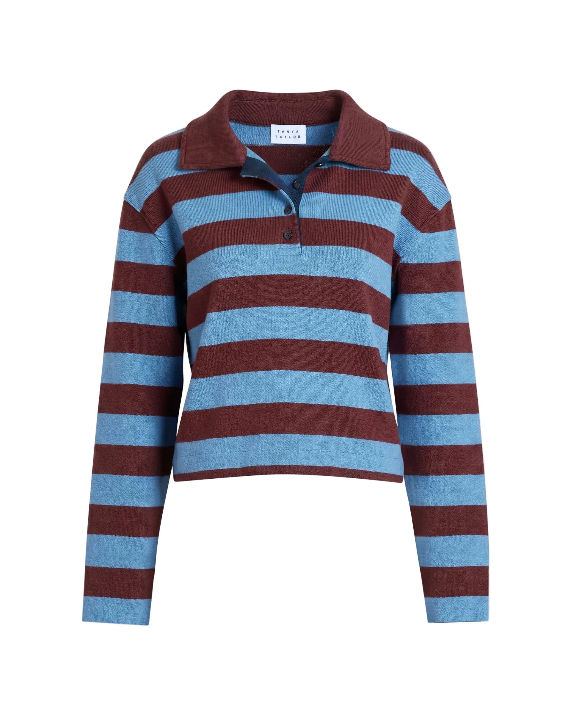 Barrett Top in Shadow Blue/Deep Redwood