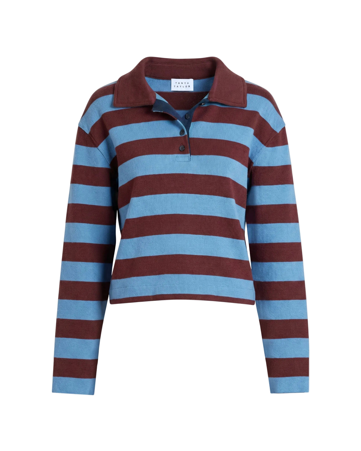 Barrett Top in Shadow Blue/Deep Redwood
