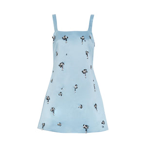 Barton Dress in Cloudy Seafoam