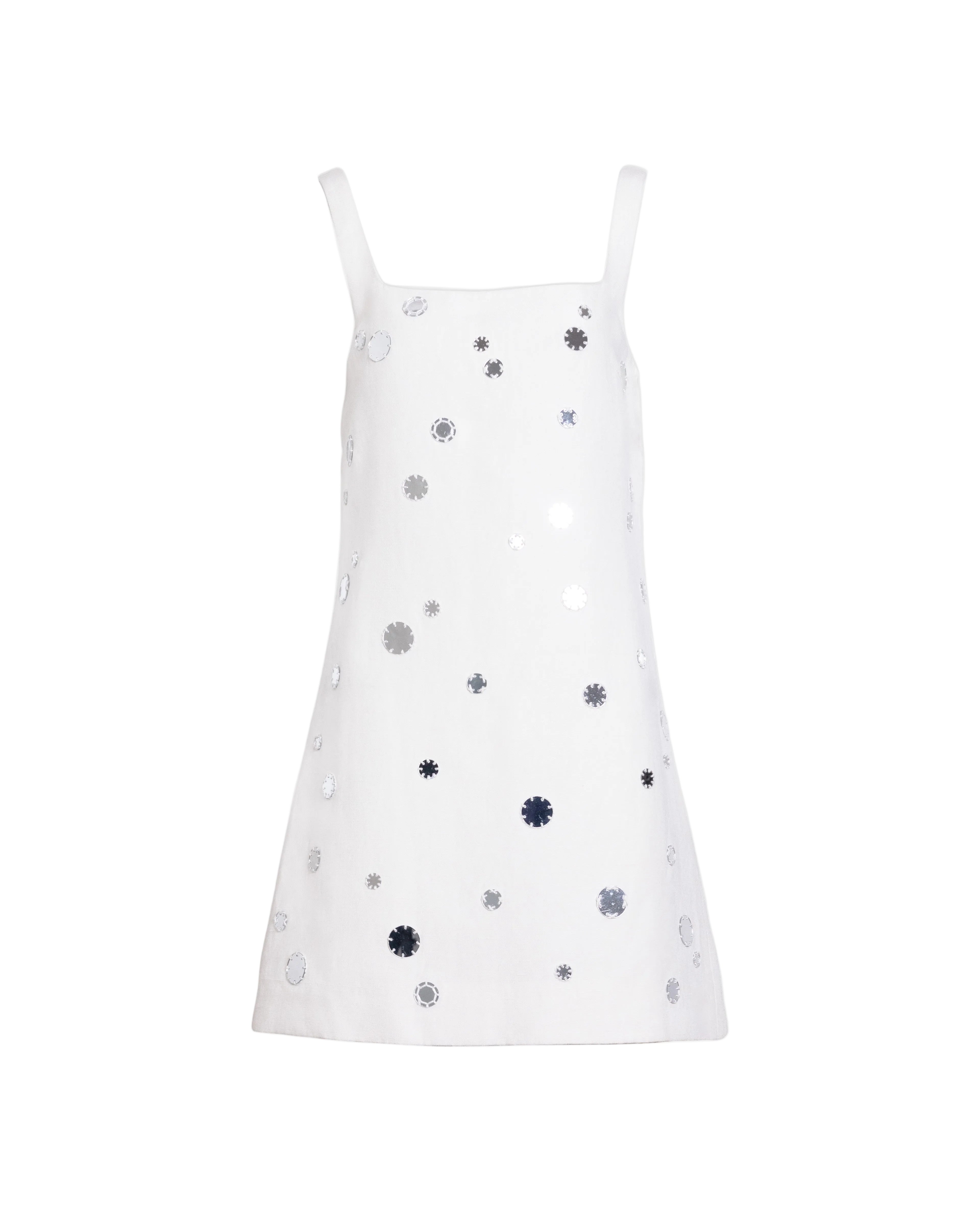 Barton Mirror Dress in Cream