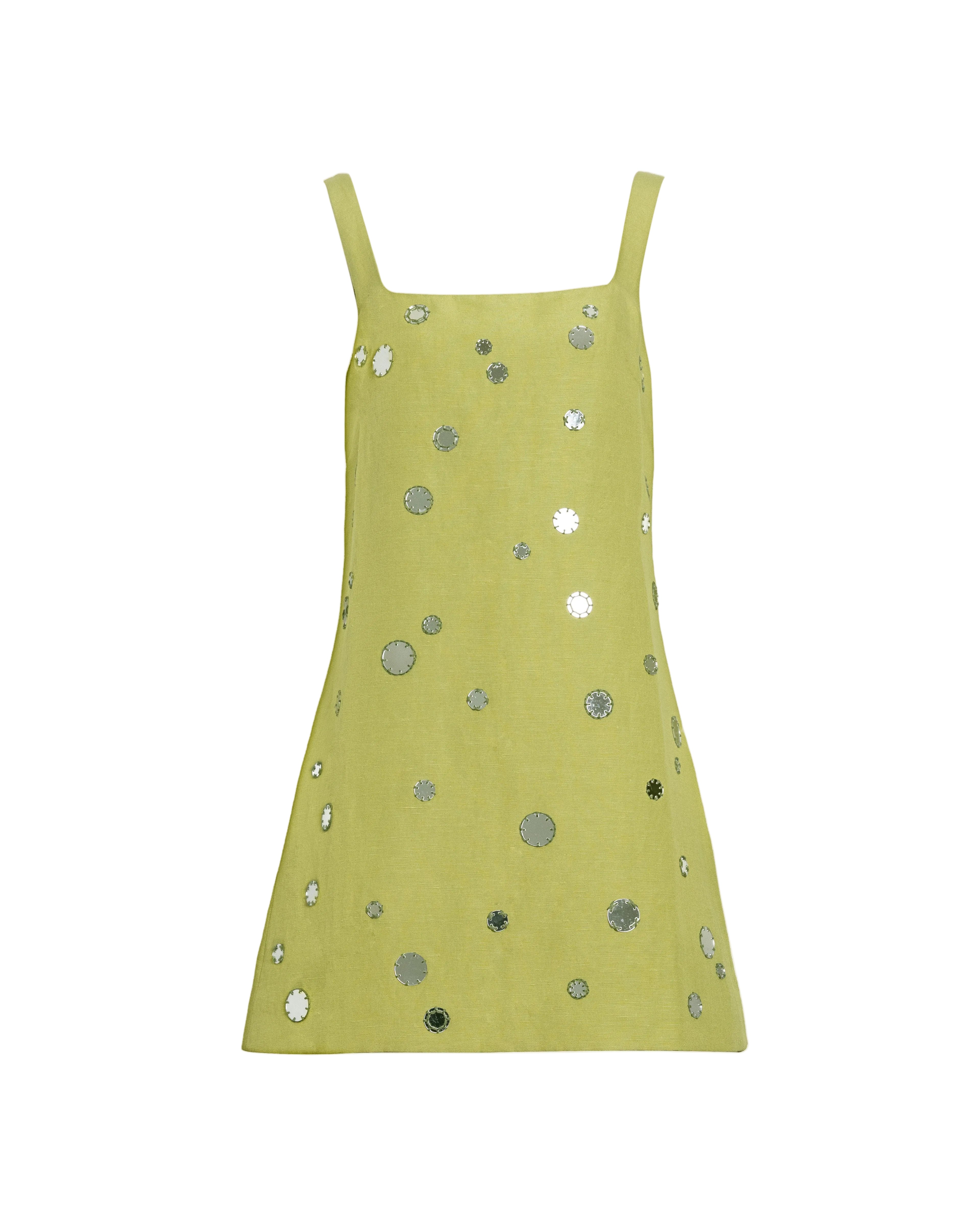 Barton Mirror Dress in Lime Mist