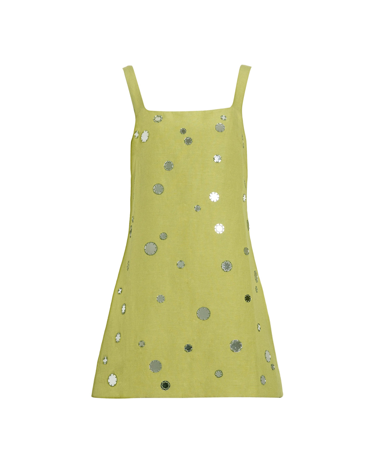 Barton Mirror Dress in Lime Mist