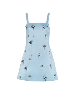 Barton Dress in Cloudy Seafoam