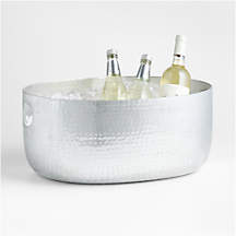 Bash Fluted Silver Beverage Tub