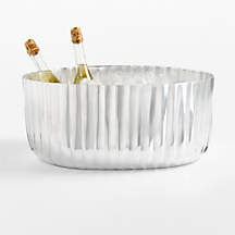 Bash Fluted Beverage Tub - Fluted Silver