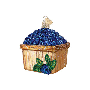Basket Of Blueberries Ornament