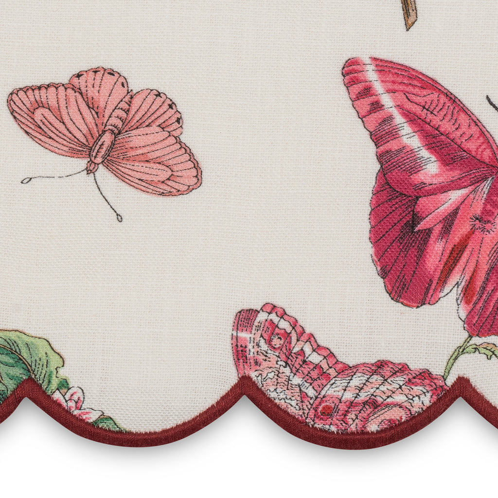Baudin Butterfly Linen Shower Curtain