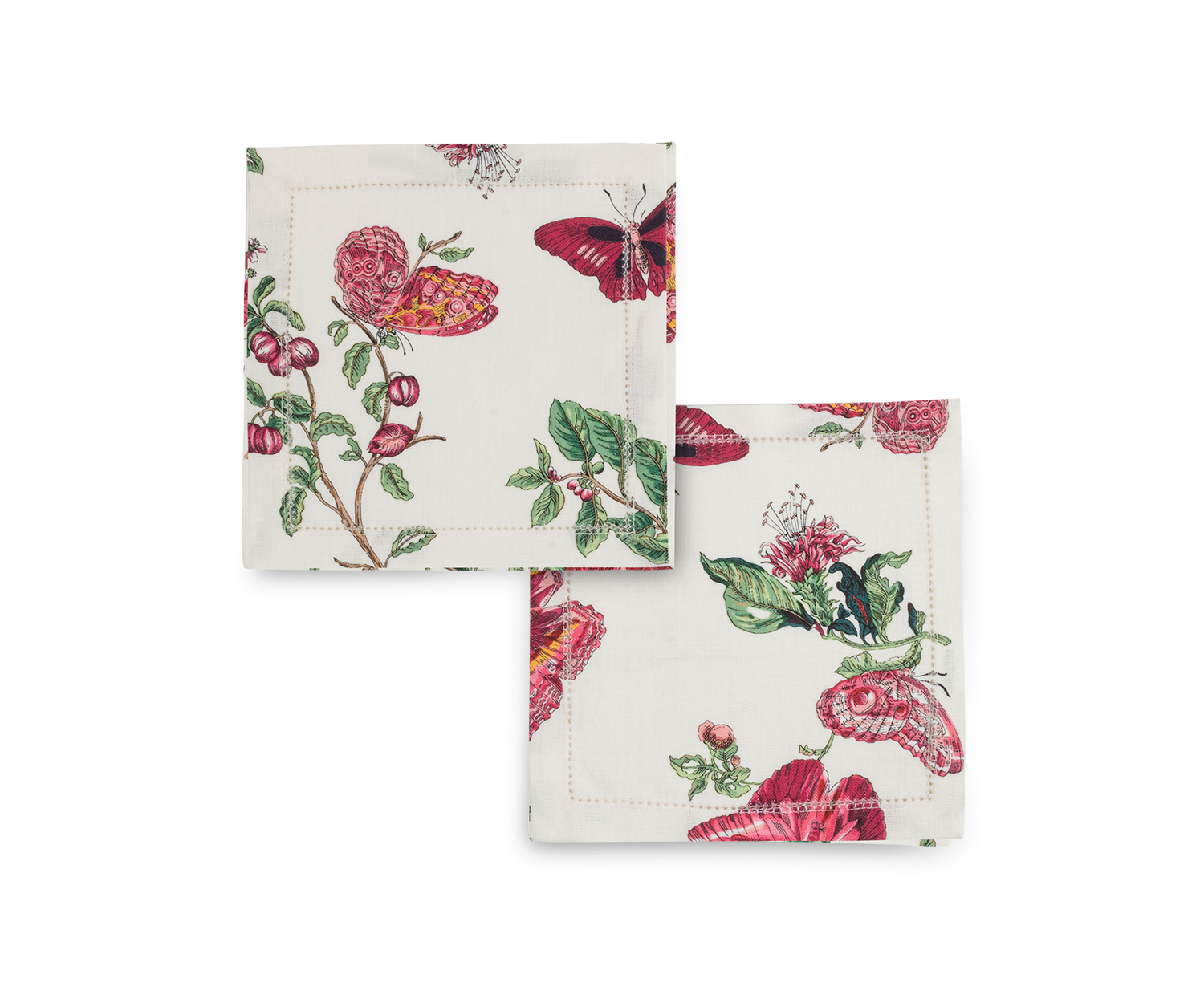Baudin Butterfly Cocktail Napkin, Set of 4