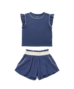 Bea Short Set in Navy