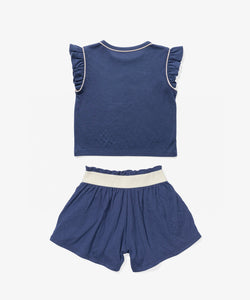 Bea Short Set in Navy