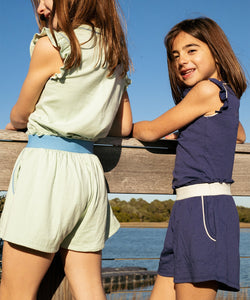 Bea Short Set in Navy