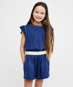 Bea Short Set in Navy