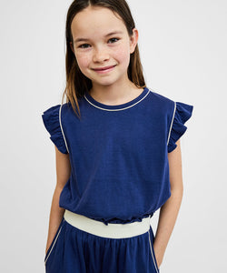 Bea Short Set in Navy