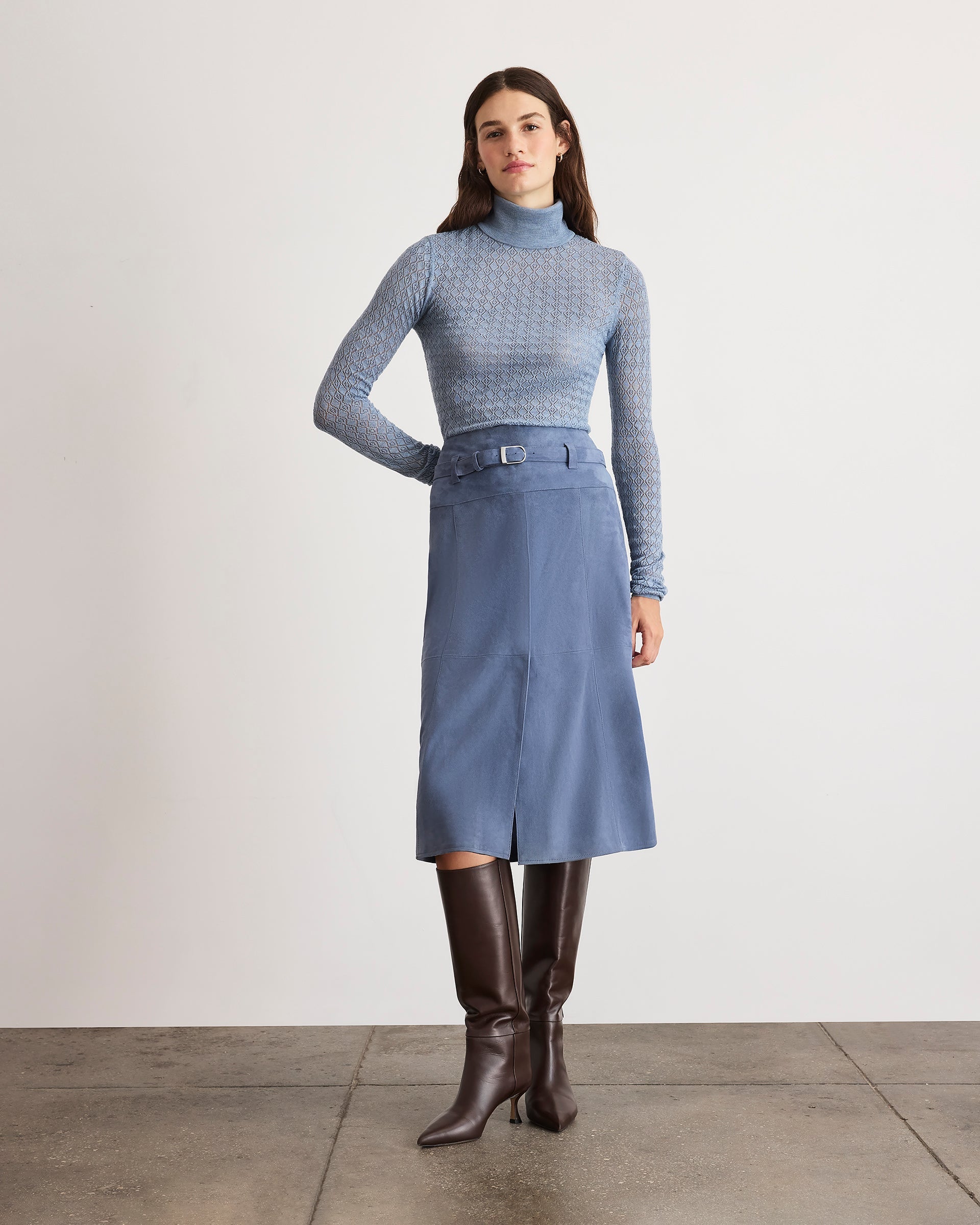 Beacon Skirt in Morning Fog