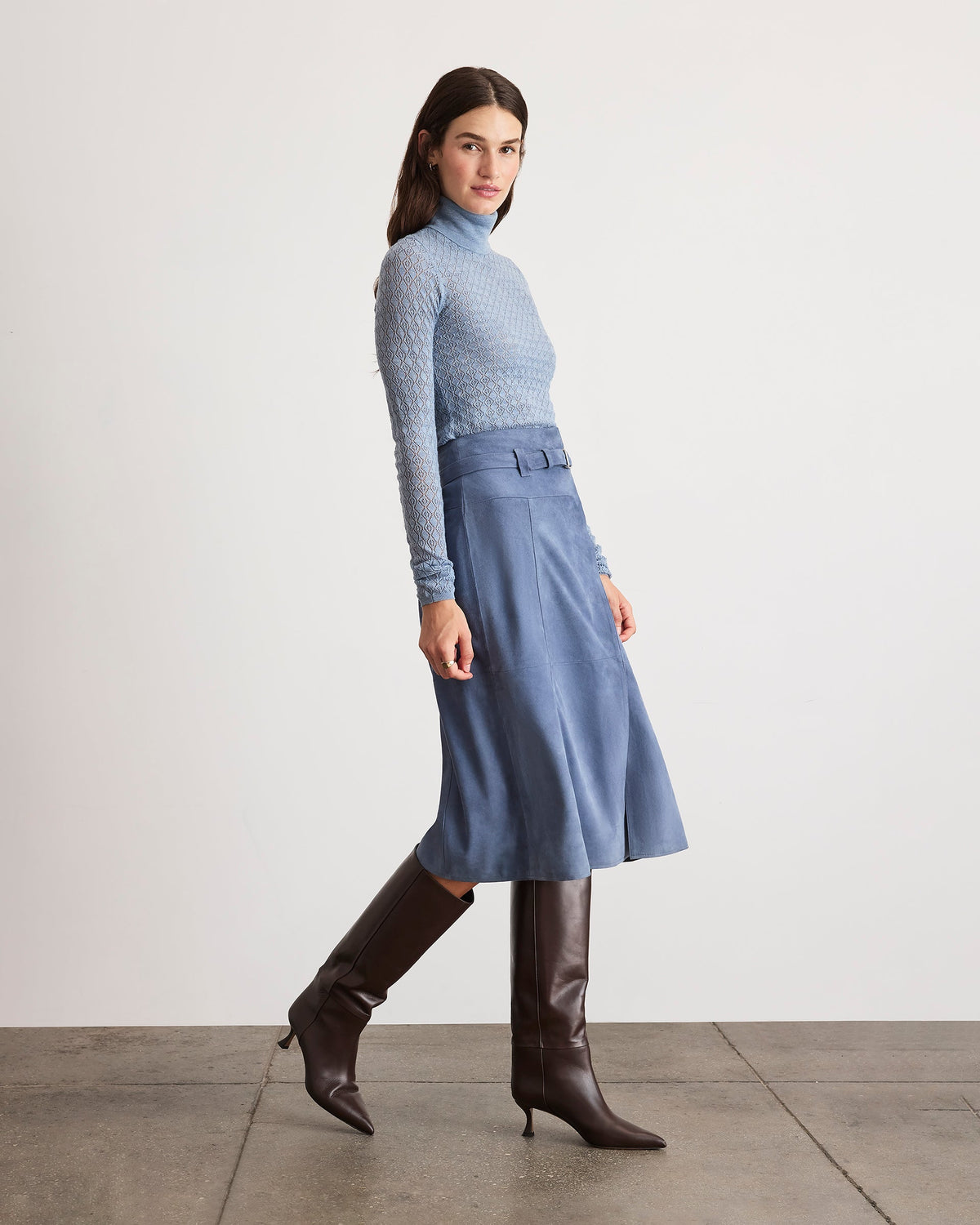Beacon Skirt in Morning Fog