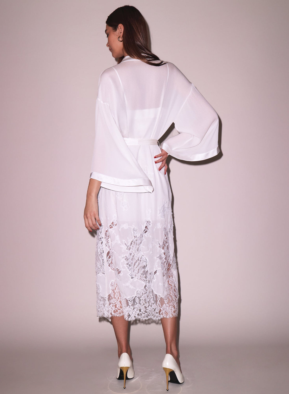 Cléo Lace Long Robe