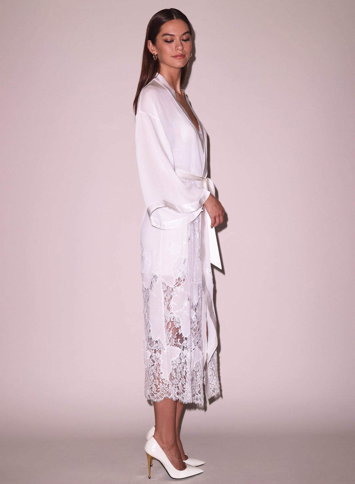 Cléo Lace Long Robe