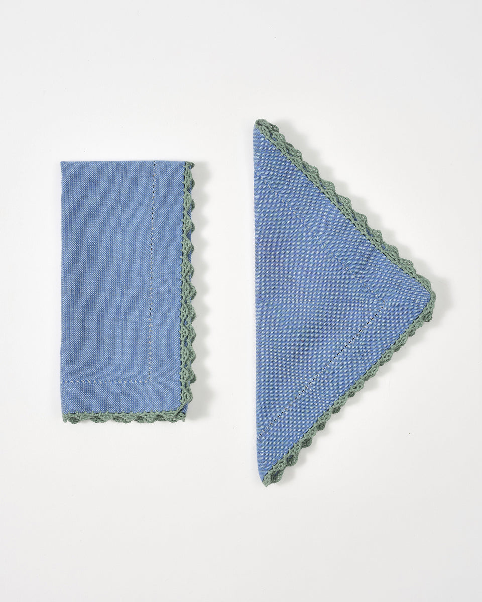 Beatrice Napkins, Blue (Set of 2)