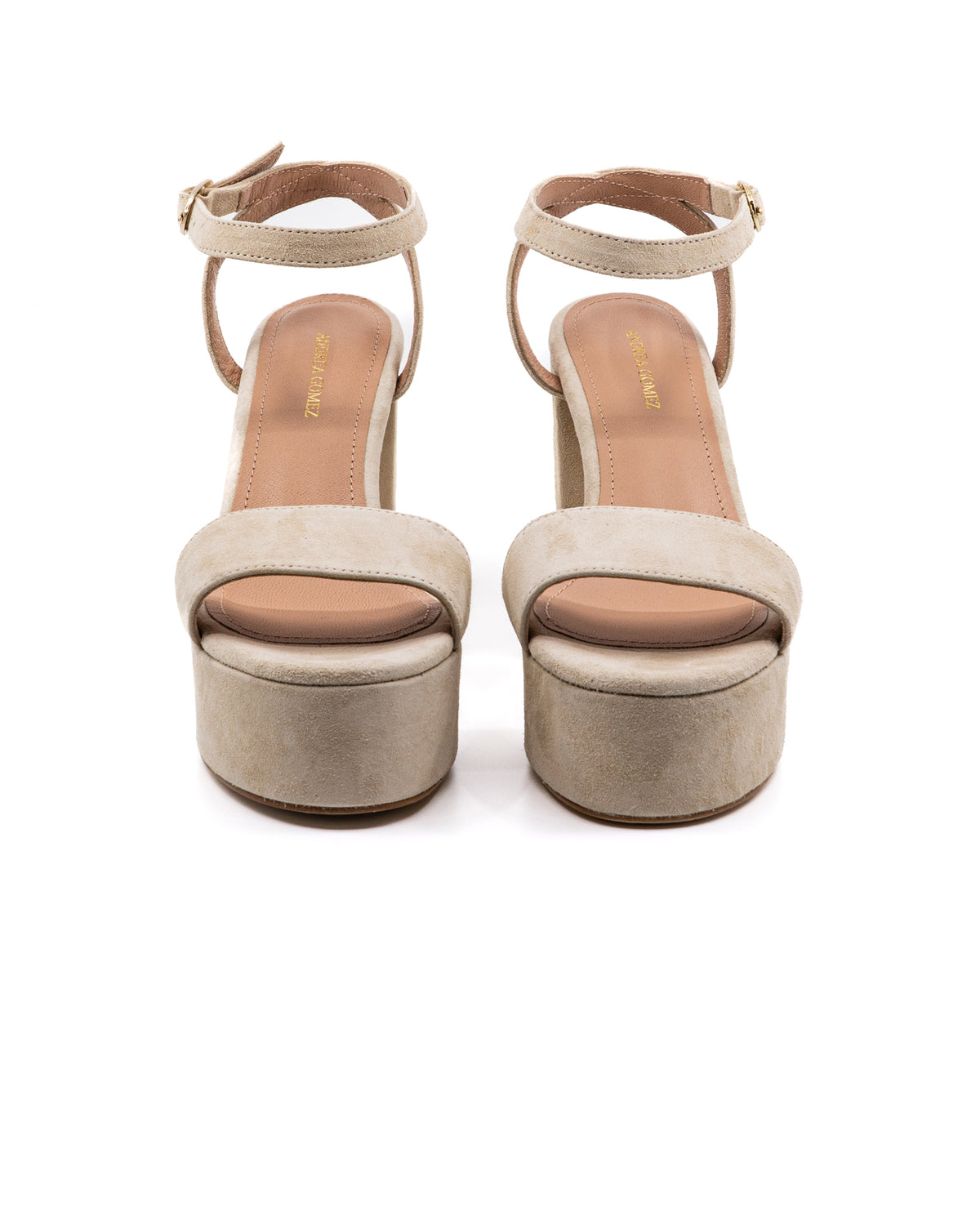 Becka Suede Platform in Beige