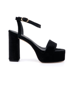 Becka Velvet Platform in Black