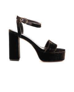 Becka Velvet Platform in Chocolate