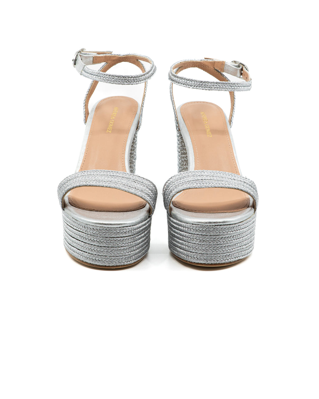 Becka Raffia Platform in Silver