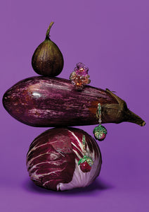 Beetroot Lotus Earrings