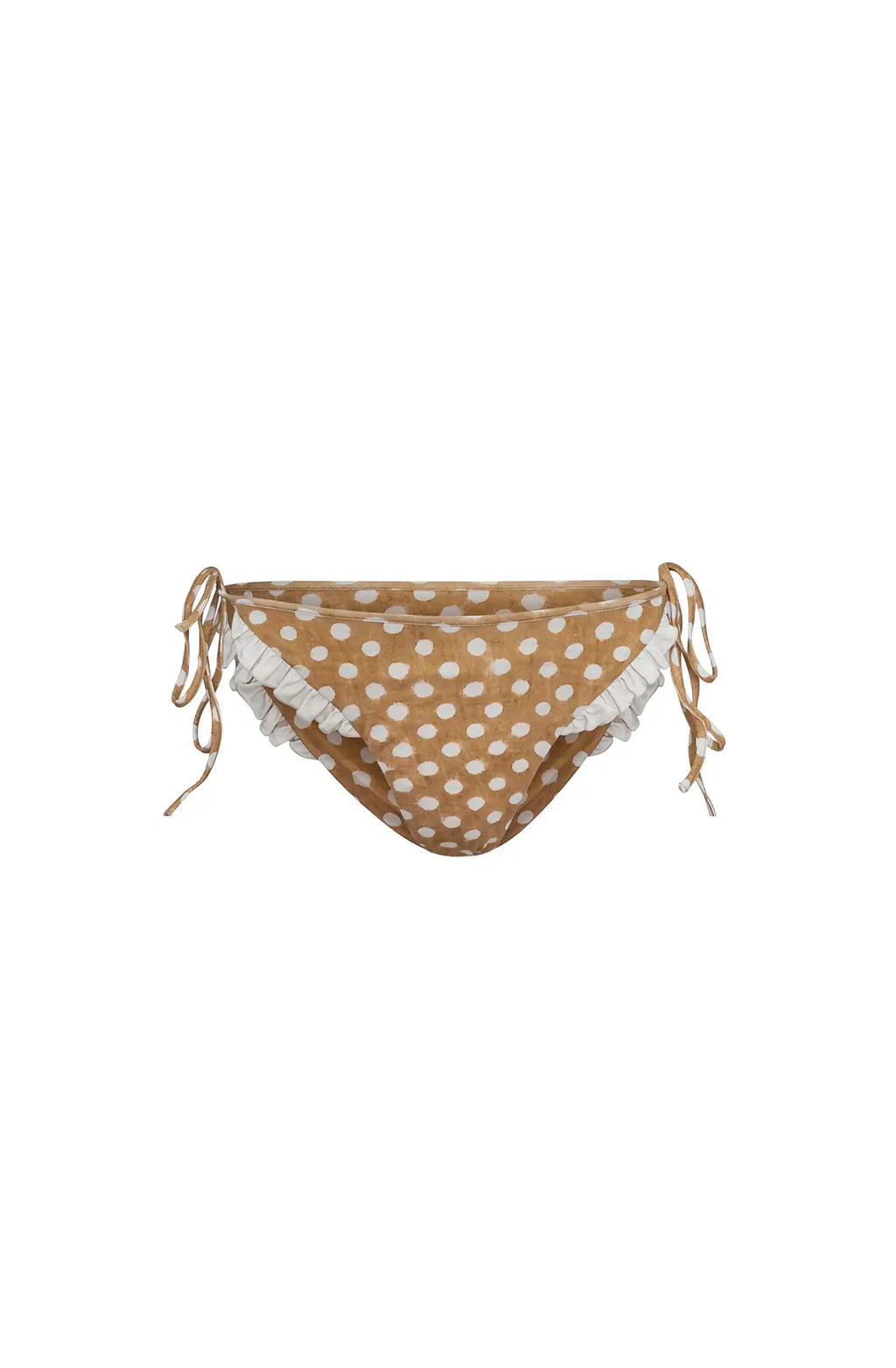 The Belize Bikini Bottom in Coconut Sand Dot.