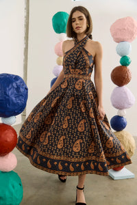 The Bellamy Dress in Glen Paisley. 