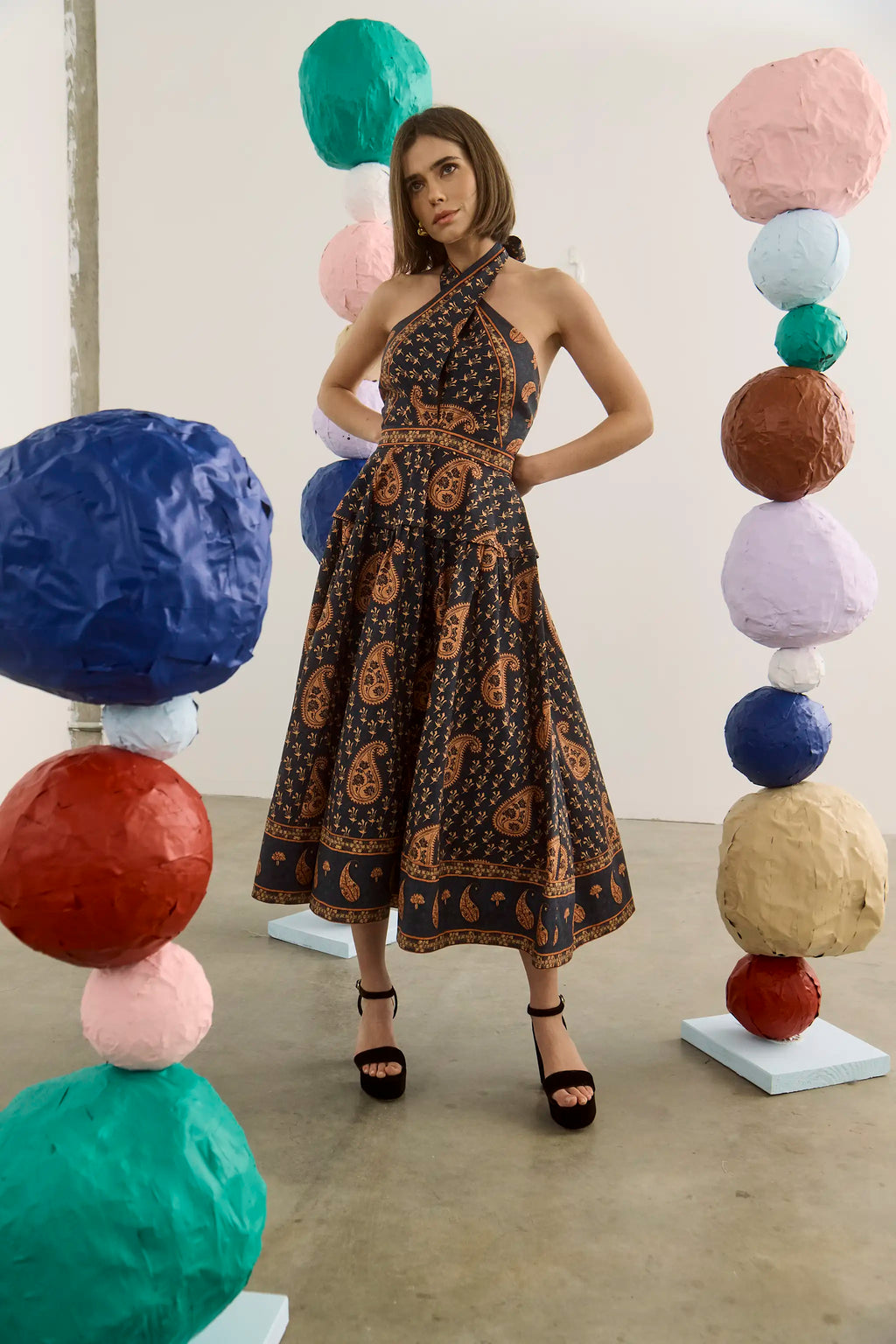 The Bellamy Dress in Glen Paisley. 