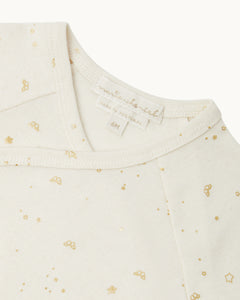 Bellamy Star & Crown Onesie in Natural