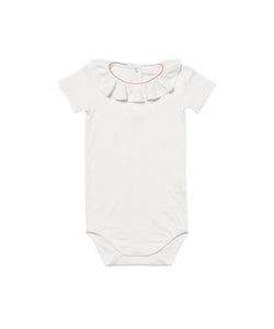 Belle Ruffle One-piece in Rose Piping