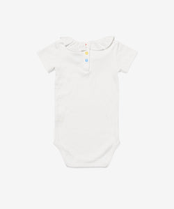 Belle Ruffle One-piece in Vanilla Piping
