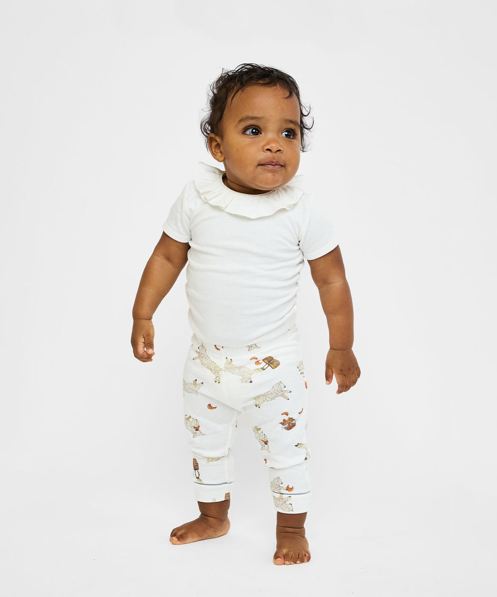 Belle Ruffle One-piece in Vanilla Piping