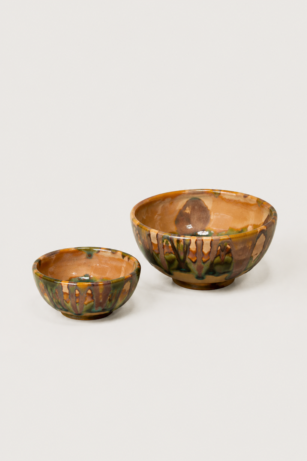 Bellocchi Oil and Salt Dish Set in Etrusca Verde