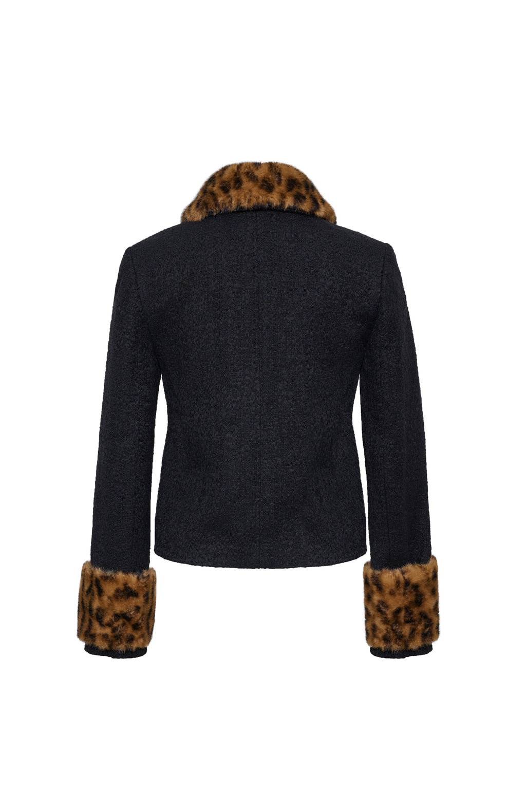 Benicio Jacket in Cloud Tweed Black