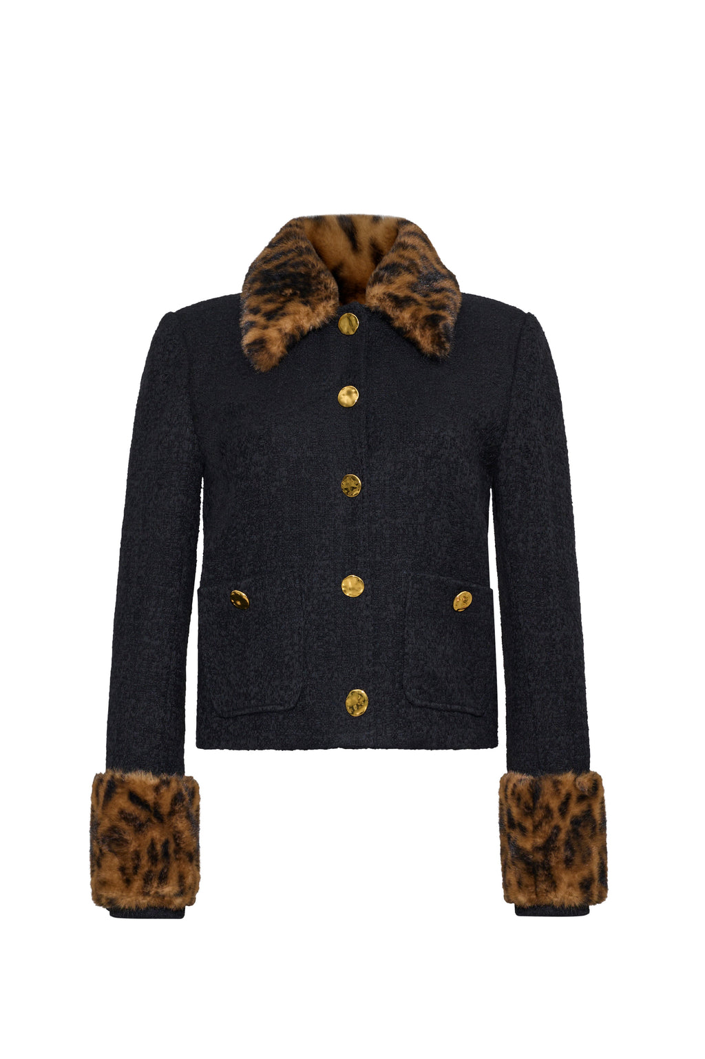 Benicio Jacket in Cloud Tweed Black