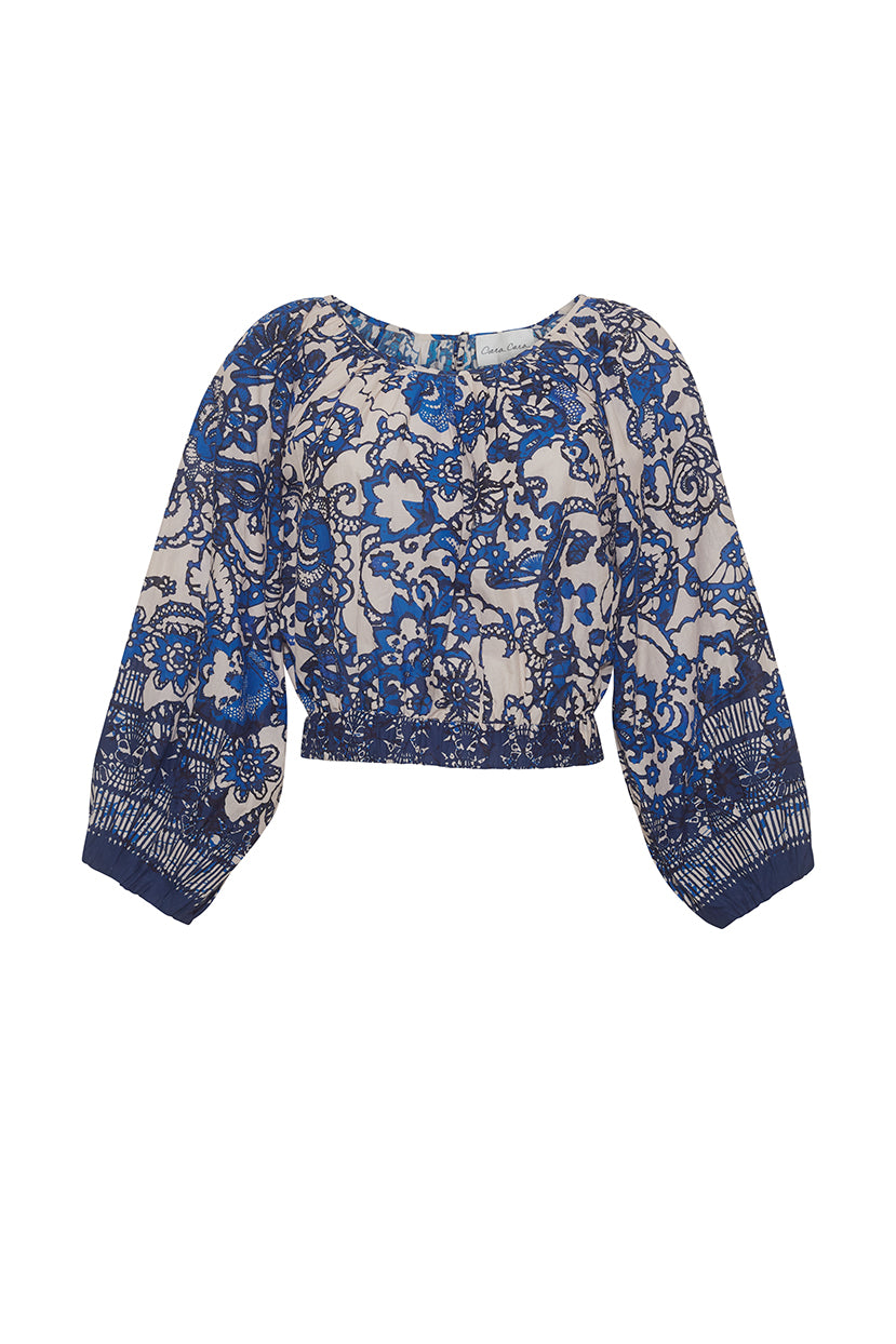 Benny Top in Dentelle Blue