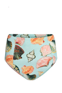 The Bermuda Bikini Top paired with matching Bermuda Bikini Bottom in Somers Shell Mint.